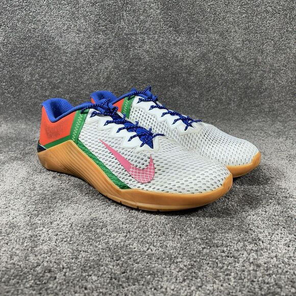 Nike iD Metcon 6 DA2894-991 Mens Size 15 White Green Red Training Gym Shoes Used main image 6